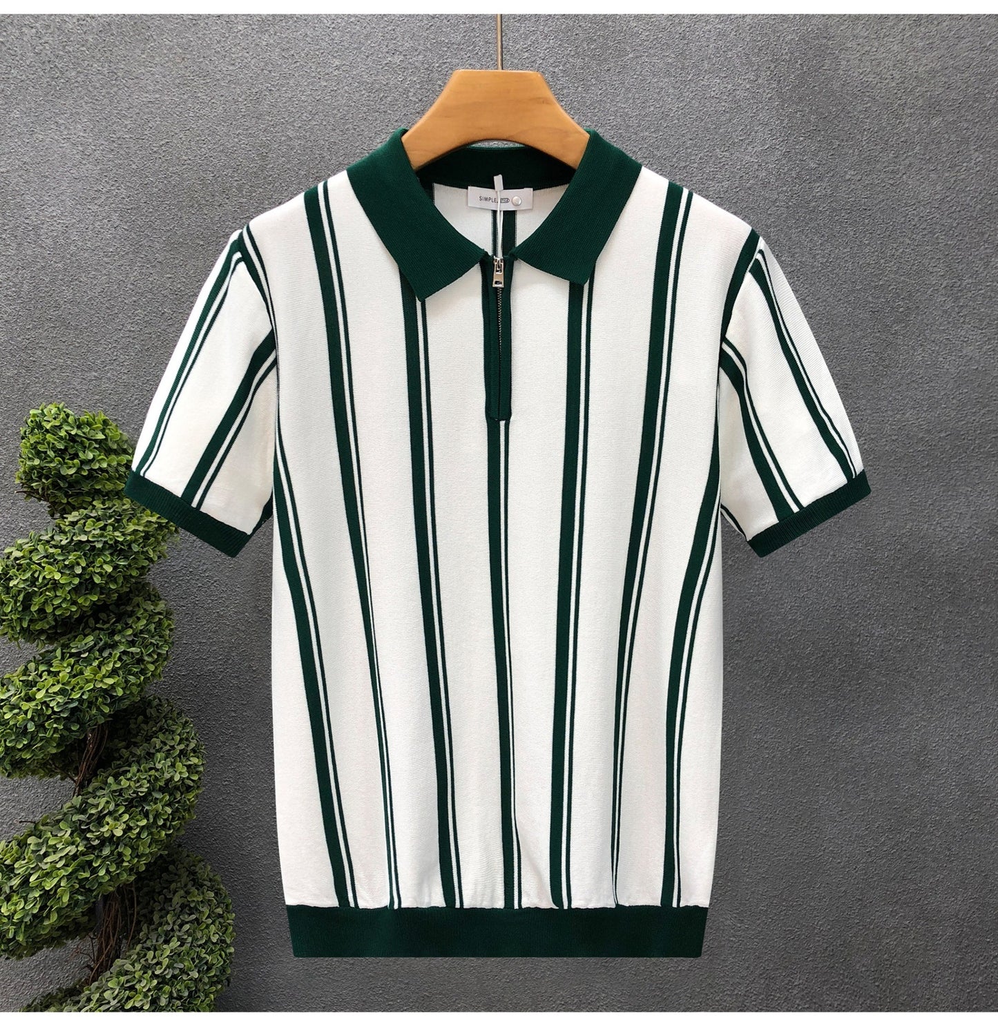 Vertical Stripes Polo Shirt - Men's Polos - photo 15