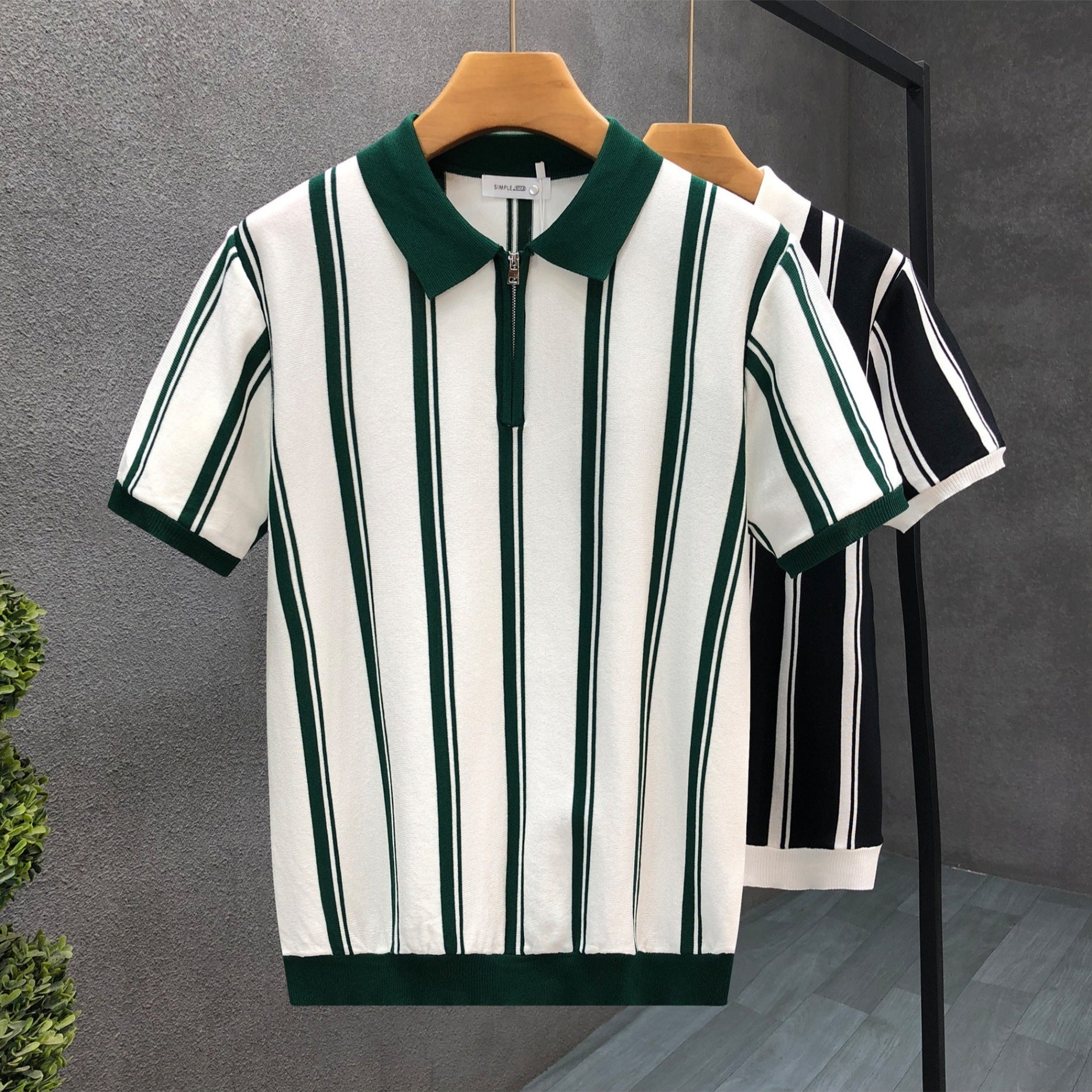 Vertical Stripes Polo Shirt - Men's Polos - photo 2