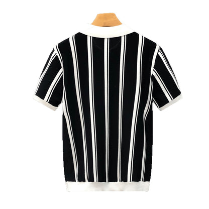 Vertical Stripes Polo Shirt - Men's Polos - photo 5