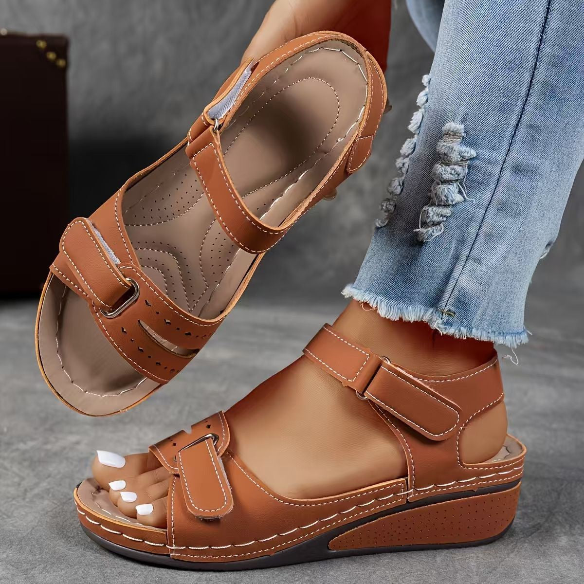 Roman Style Strap Sandals - Women's Sandals - photo 30