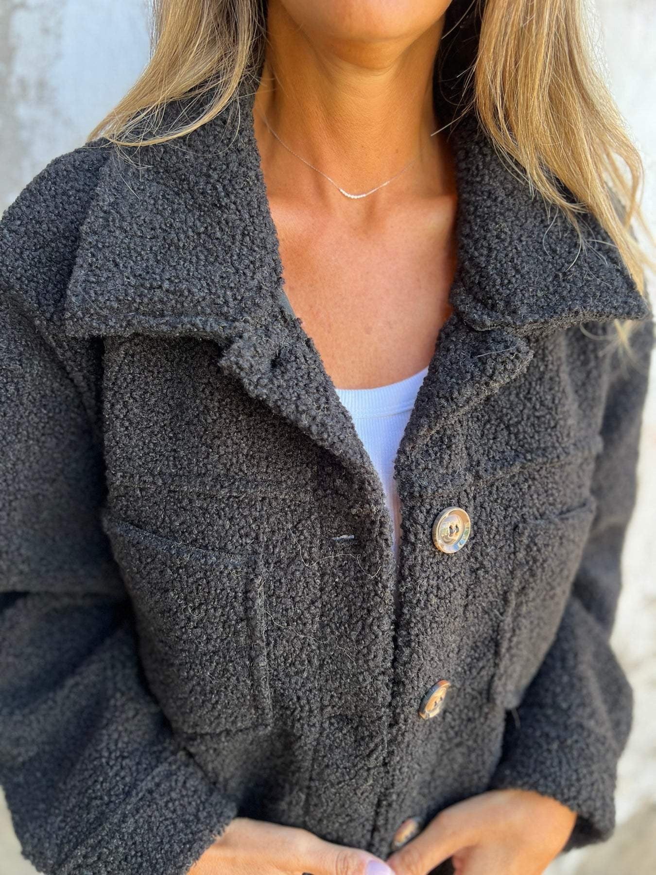 Lamb Wool Blend Coat