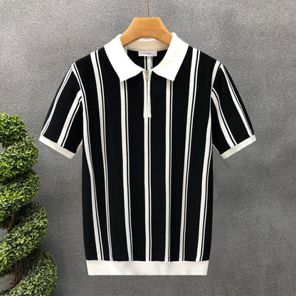 Vertical Stripes Polo Shirt - Men's Polos - photo 4