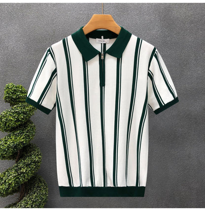 Vertical Stripes Polo Shirt - Men's Polos - photo 13