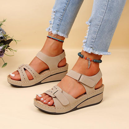 Retro Wedge Sandals - Women's Sandals - photo 7