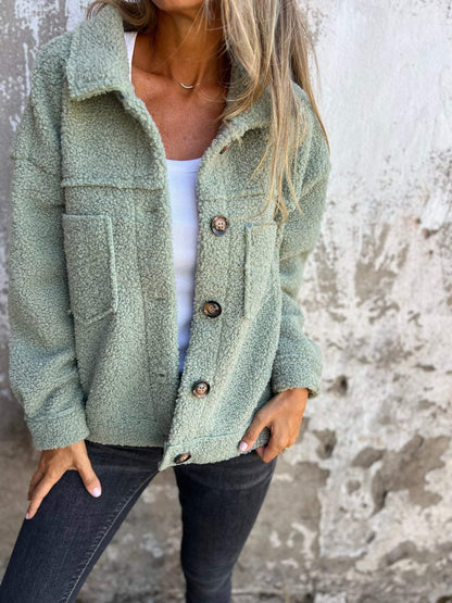 Lamb Wool Blend Coat
