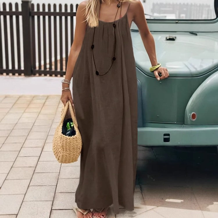 Backless Suspender Loungewear Dress