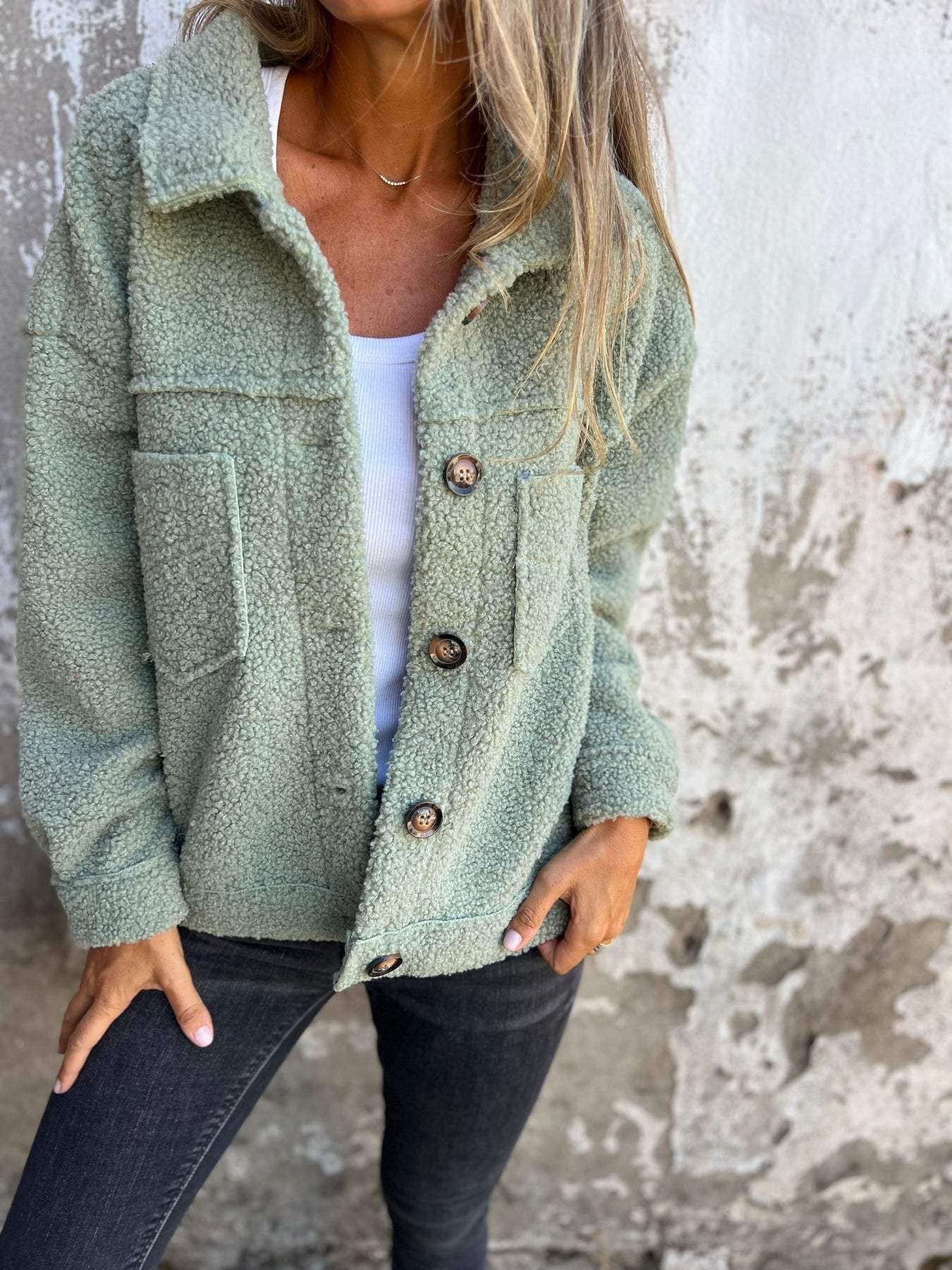 Lamb Wool Blend Coat