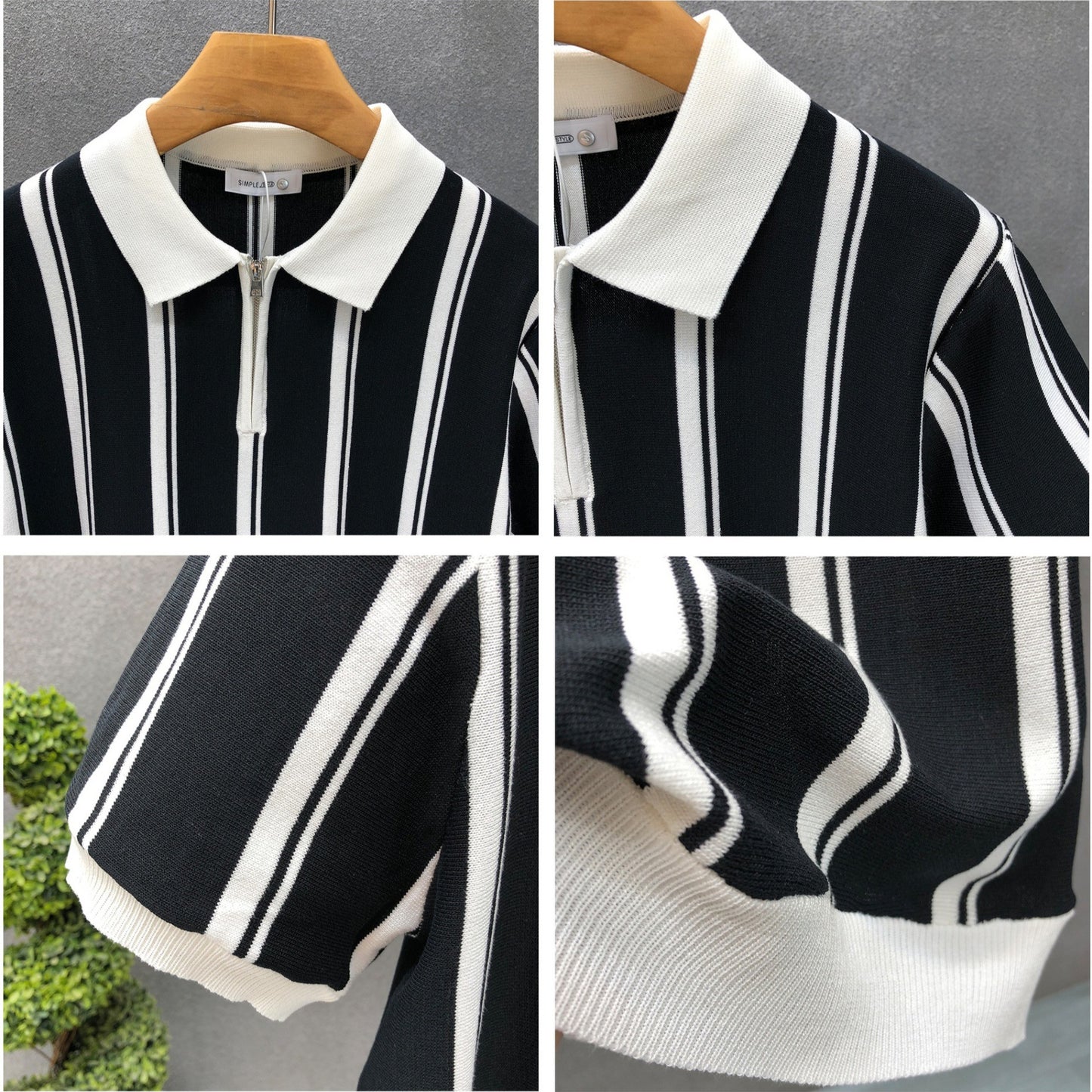 Vertical Stripes Polo Shirt - Men's Polos - photo 3