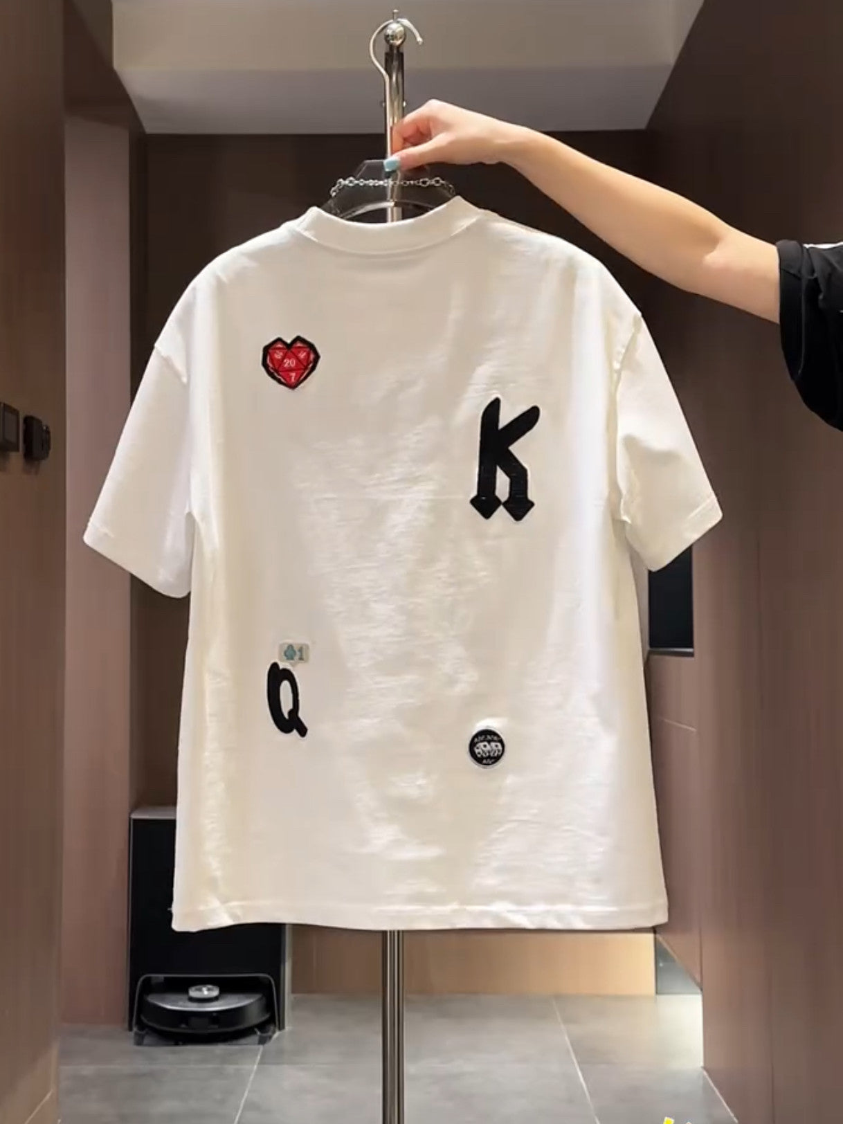 Embroidered Letter Tee