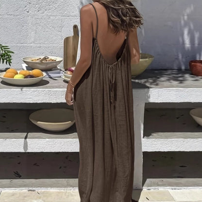 Backless Suspender Loungewear Dress
