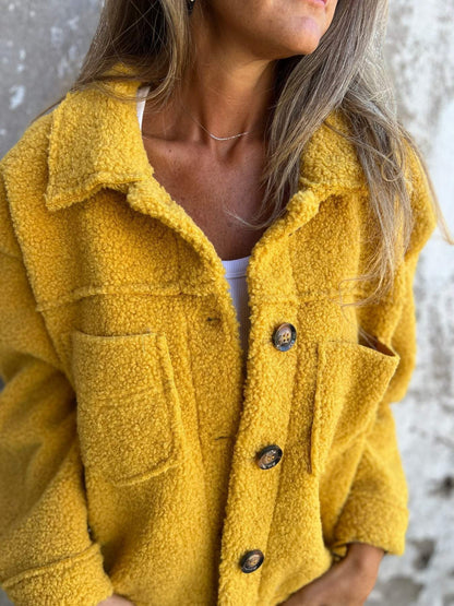 Lamb Wool Blend Coat
