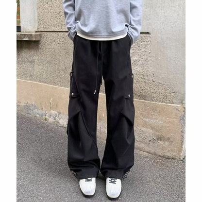 Pleated Wide-Leg Pants