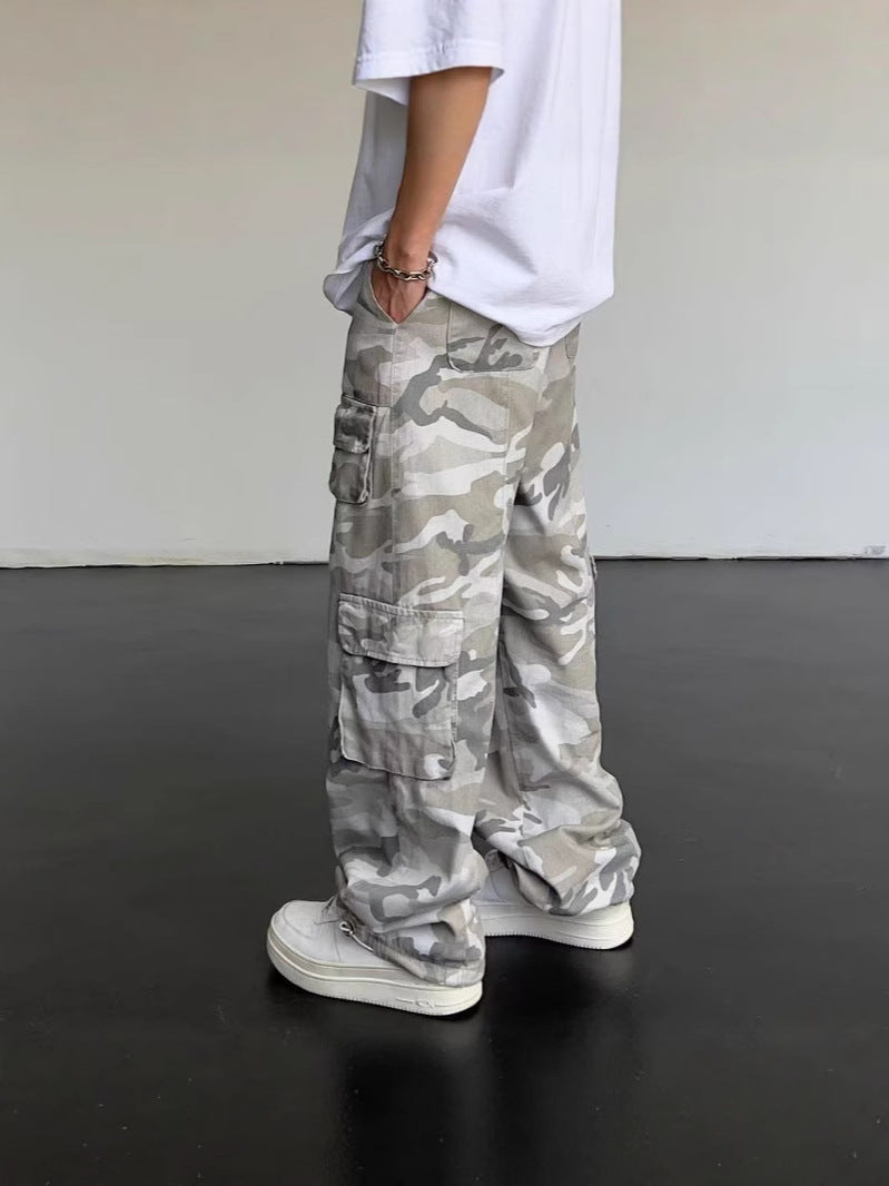 Multi-Pocket Camo Cargo Pants