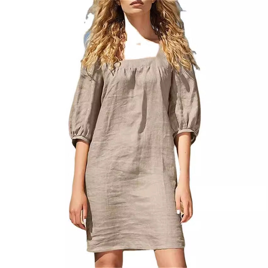 Cotton-Linen Blend Skirt