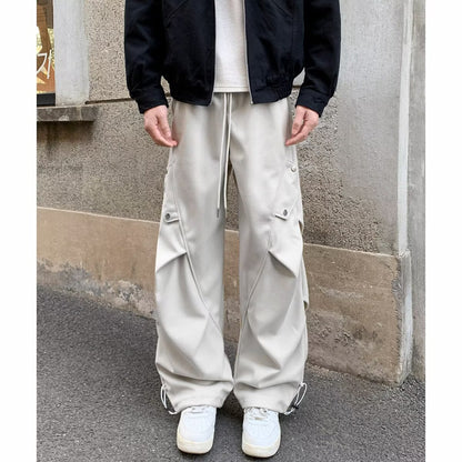 Pleated Wide-Leg Pants