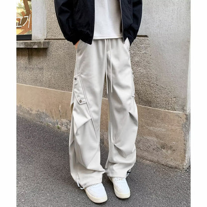 Pleated Wide-Leg Pants