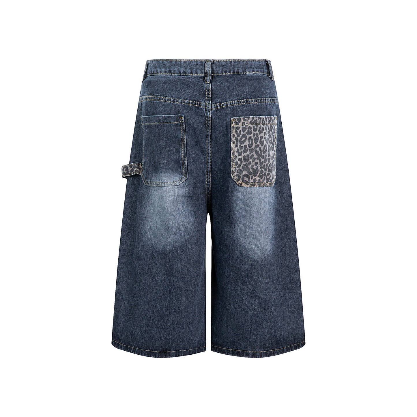Retro Wide-Leg Denim Trousers