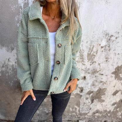 Lamb Wool Blend Coat
