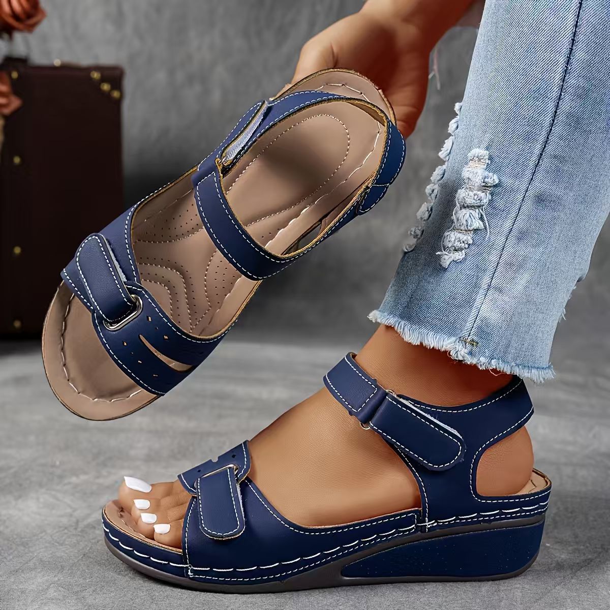 Roman Style Strap Sandals - Women's Sandals - photo 65