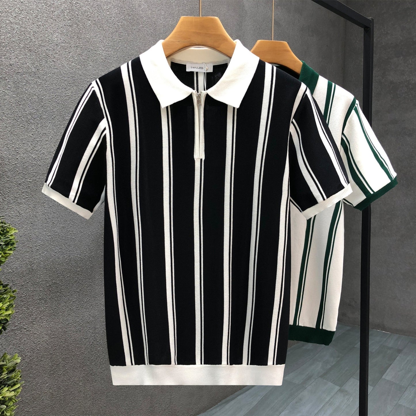 Vertical Stripes Polo Shirt - Men's Polos - photo 1