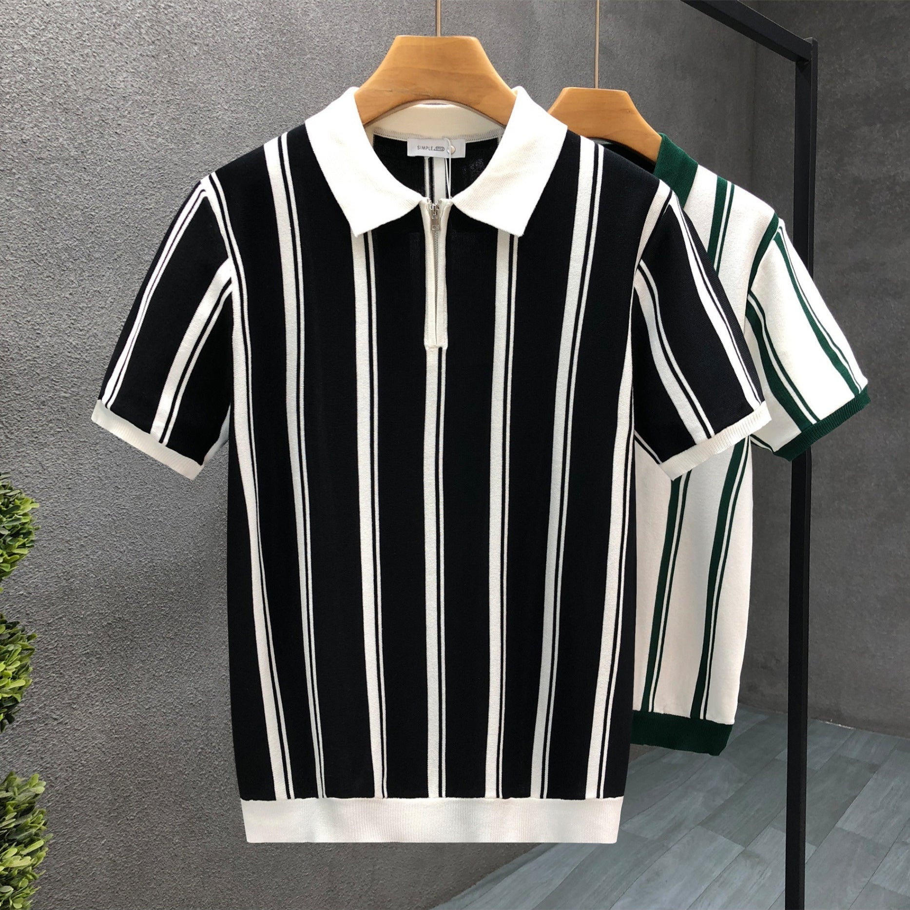 Vertical Stripes Polo Shirt - Men's Polos - photo 1