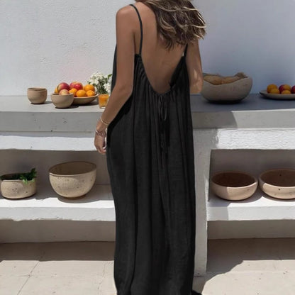 Backless Suspender Loungewear Dress