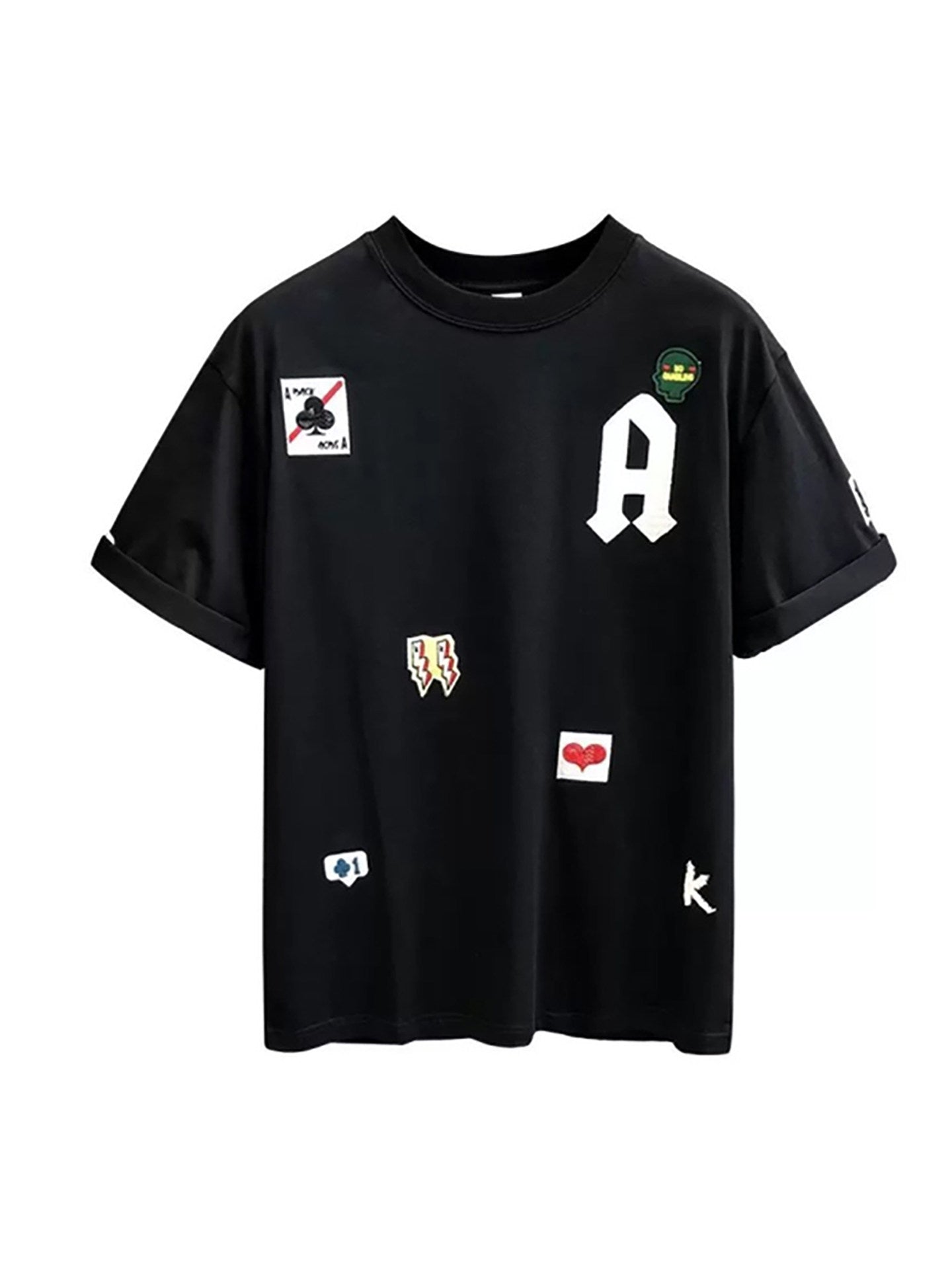 Embroidered Letter Tee