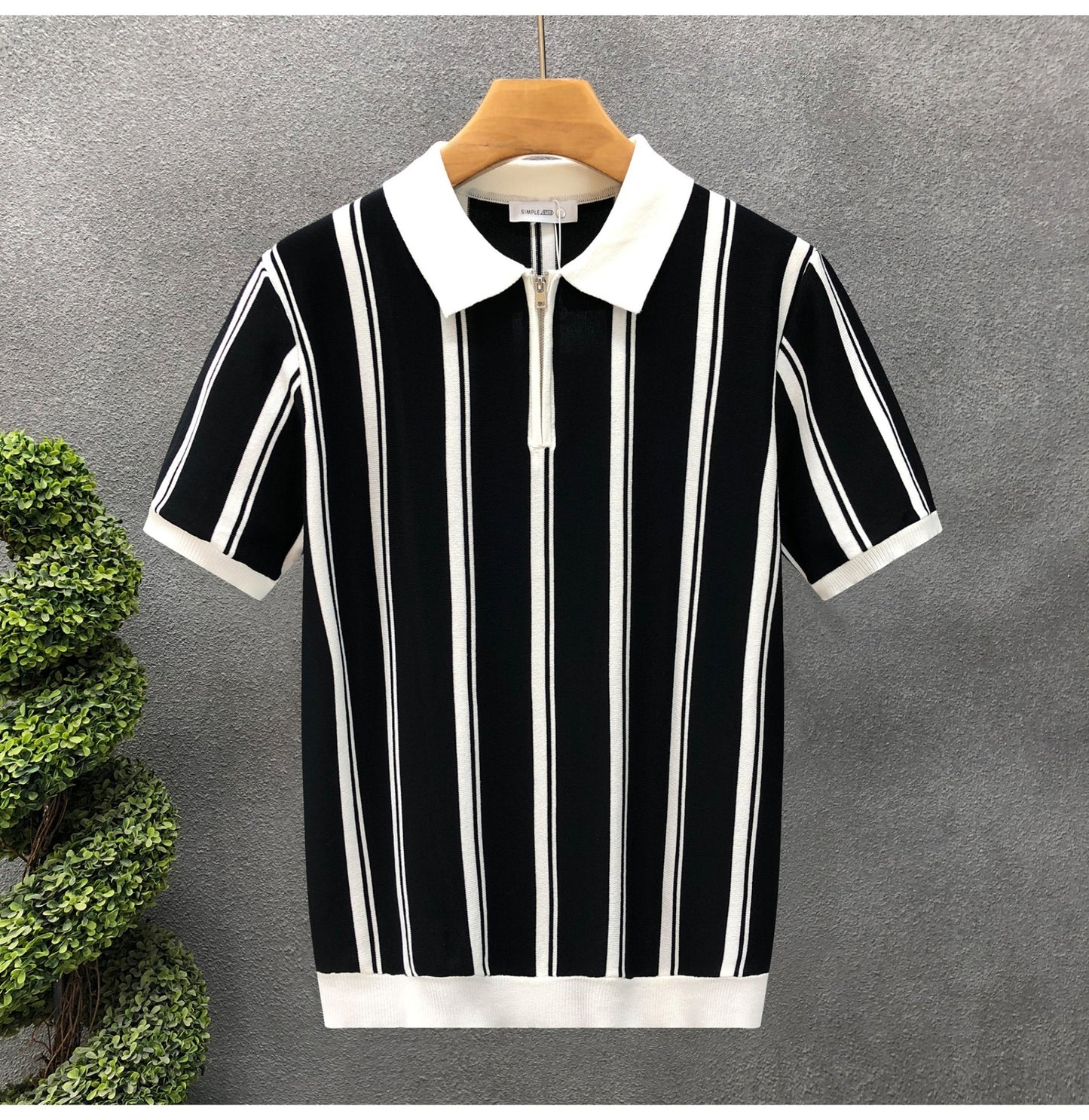Vertical Stripes Polo Shirt - Men's Polos - photo 7