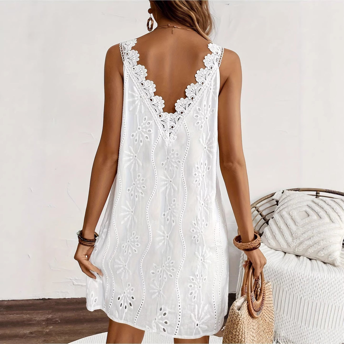 Sleeveless Solid Midi Dress