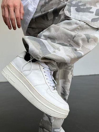 Multi-Pocket Camo Cargo Pants