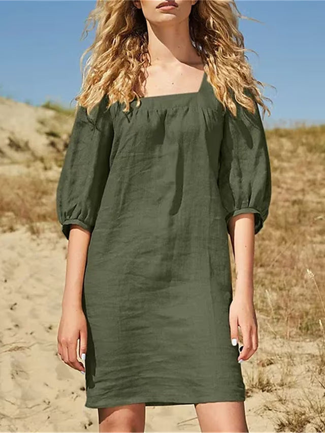 Cotton-Linen Blend Skirt