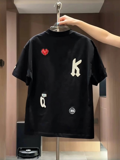 Embroidered Letter Tee