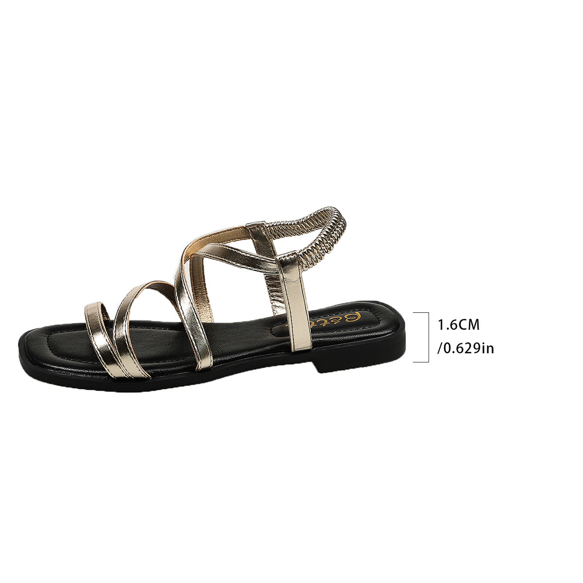 Cross Strap Flat Sandals - Women's Sandals - photo 5